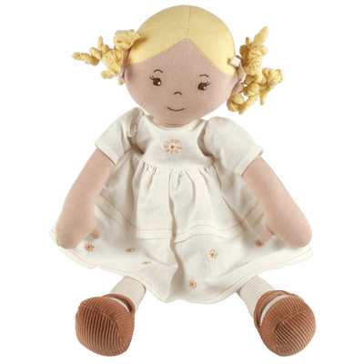 Linen soft doll toy UK shop - Vicky 
